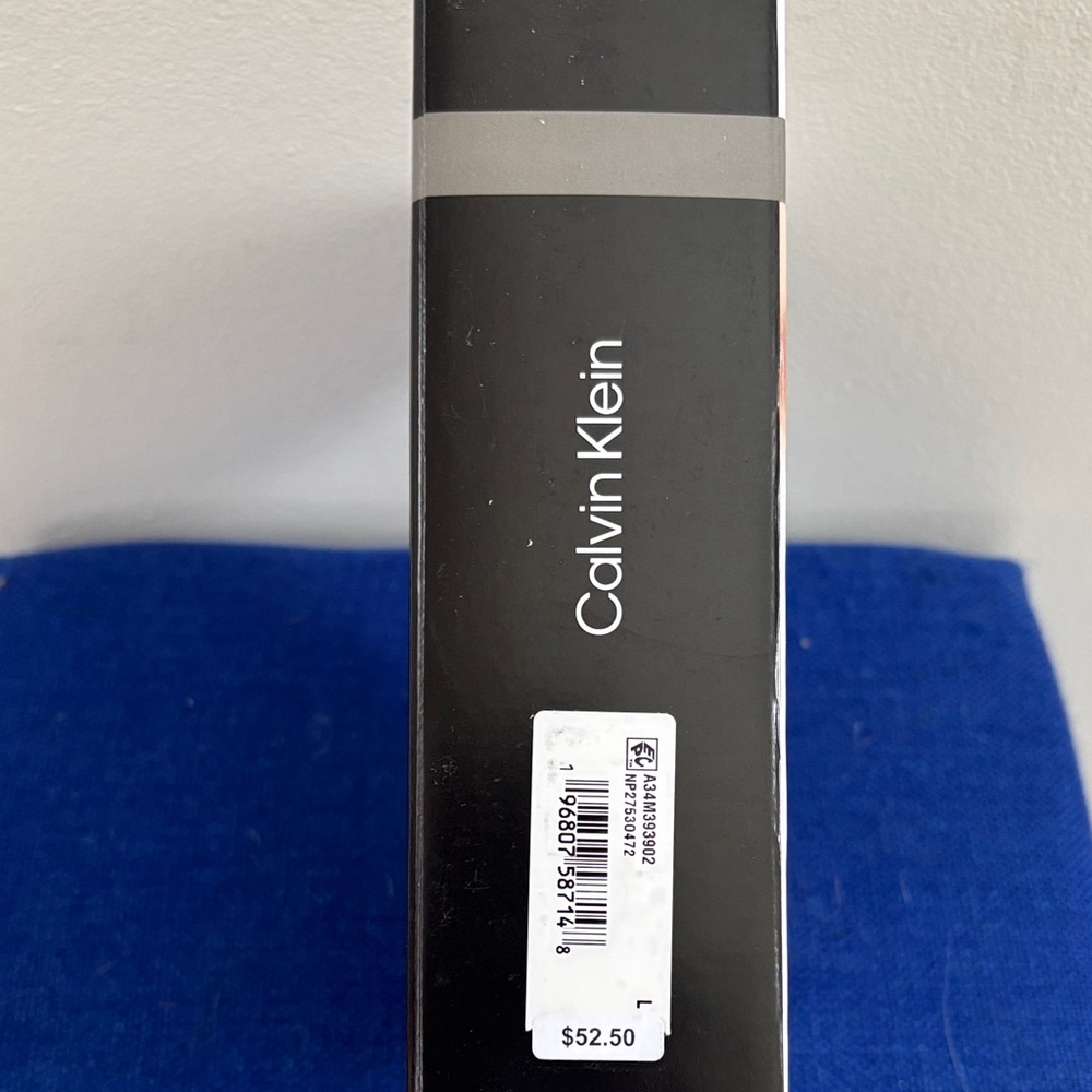 Calvin Klein Men's Black and Blue Boxer Briefs - 3 Pack - Picture 2 of 3